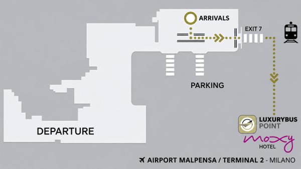 Mappa Ritiro Malpensa Terminal 2